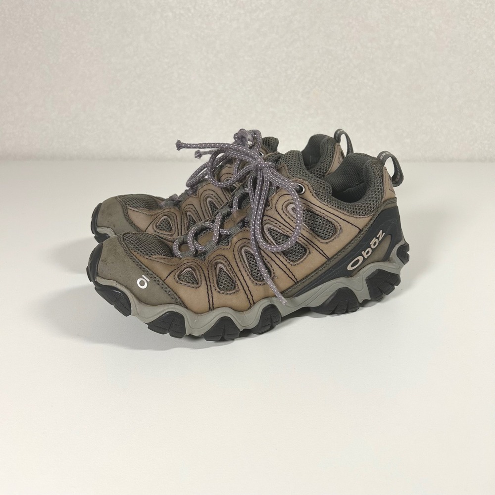 Oboz Sawtooth II Low B-DRY hiking shoes tan‎ women's US 7.5 gorpcore activewear